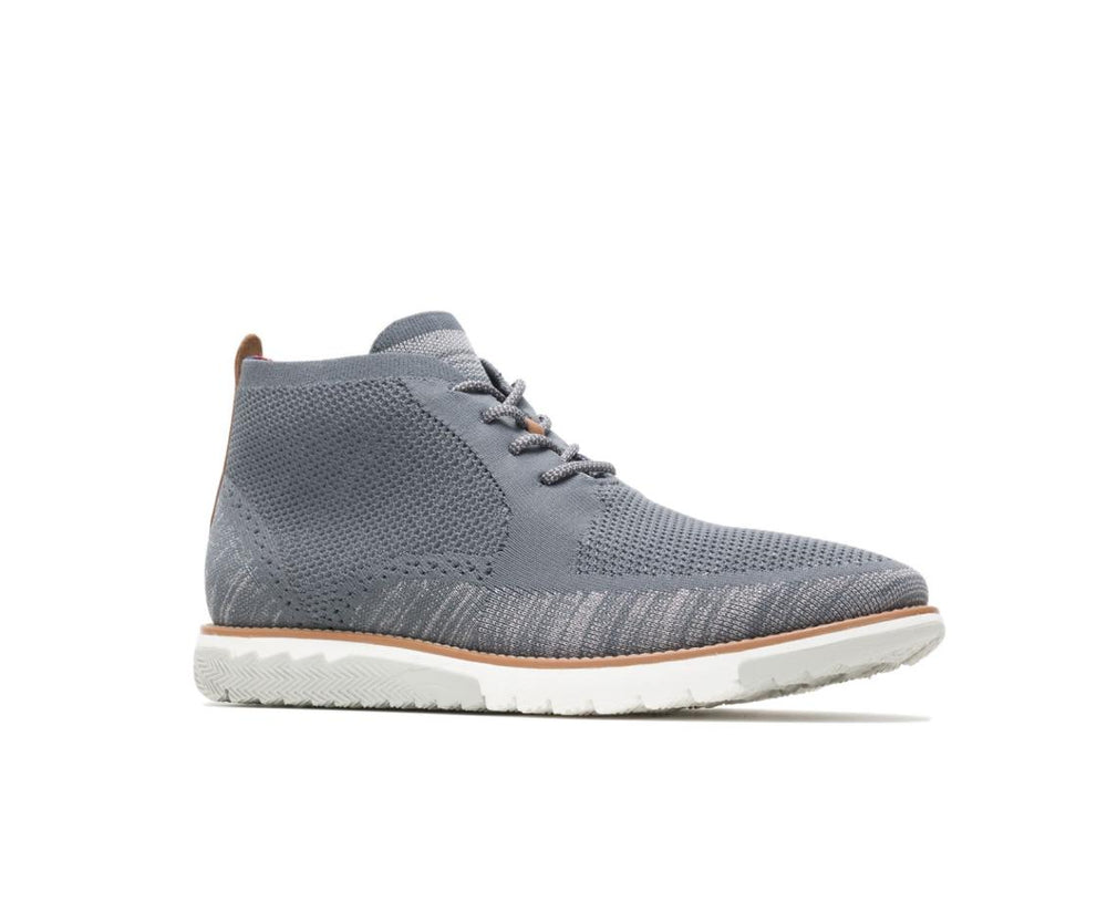Men Boots | Hush Puppies Expert Chukka Knit Dark Grey Multi Knit