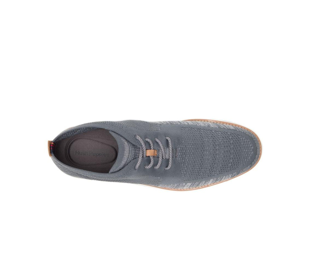 Men Boots | Hush Puppies Expert Chukka Knit Dark Grey Multi Knit