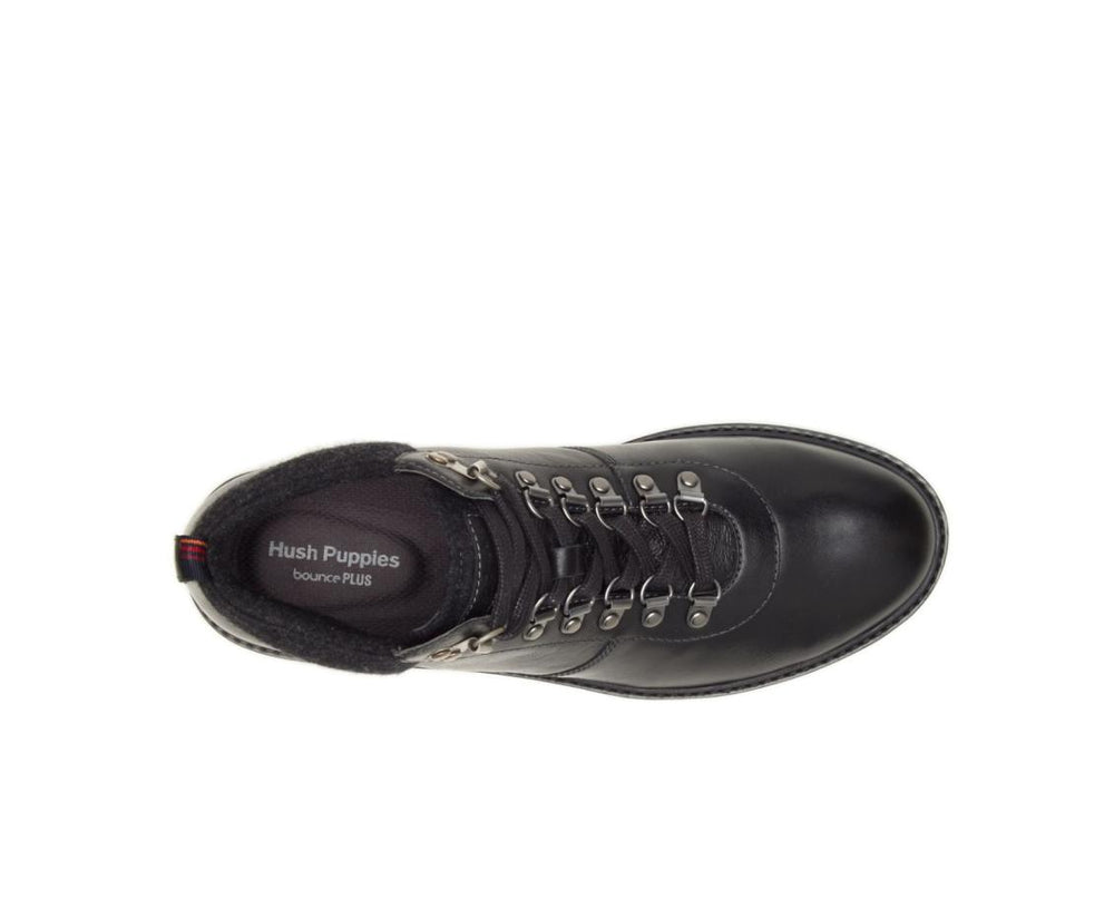 Men Boots | Hush Puppies Heath Hiker Boot Black Leather