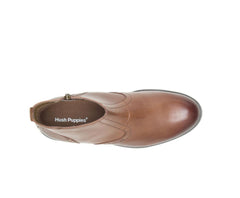 Men Boots | Hush Puppies Shepsky Zip Boot Brown Leather