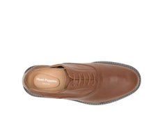 Men Oxfords | Hush Puppies Davis Oxford Perfect Fit Cognac Leather