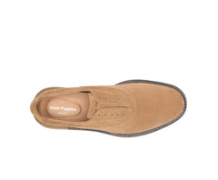 Men Oxfords | Hush Puppies Davis Slip-On Oxford Chestnut Suede