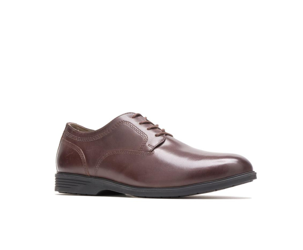 Men Oxfords | Hush Puppies Shepsky Pt Oxford Dark Brown Leather