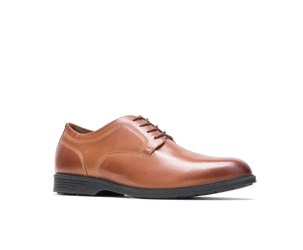 Men Oxfords | Hush Puppies Shepsky Pt Oxford Dark Tan Leather