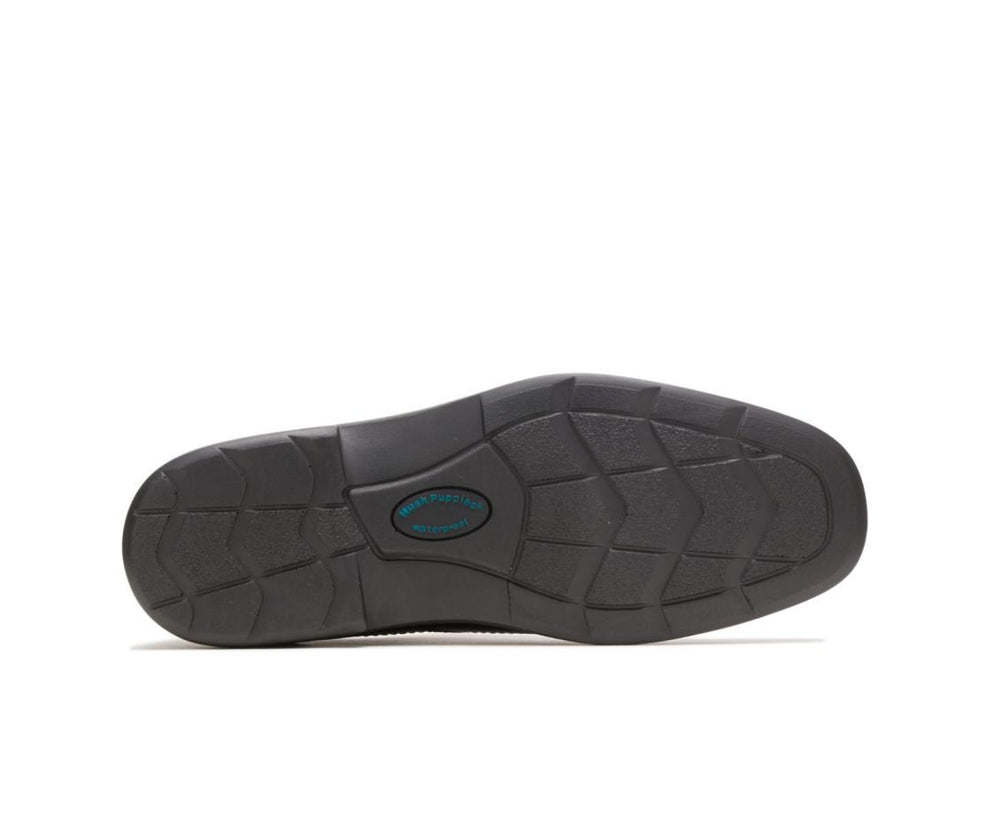 Men Oxfords | Hush Puppies Venture Black Leather