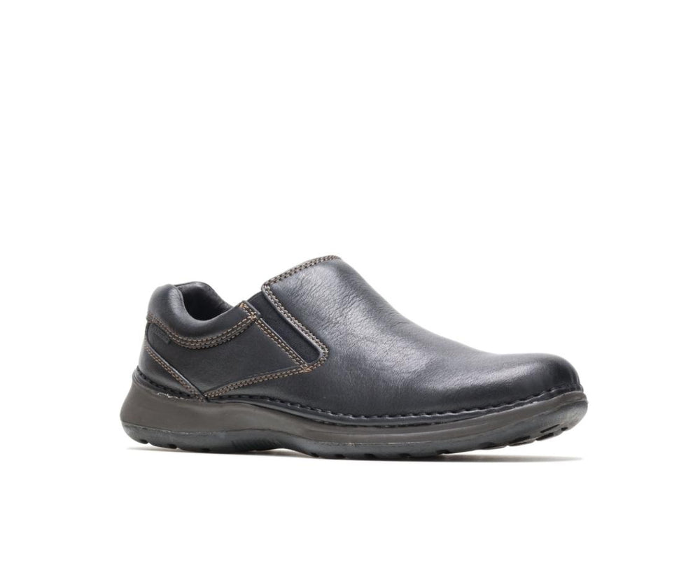 Men Slip-Ons | Hush Puppies Lunar Ii Black Leather