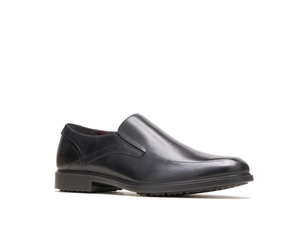 Men Slip-Ons | Hush Puppies Turner Mt Slip-On Black Wp Leather