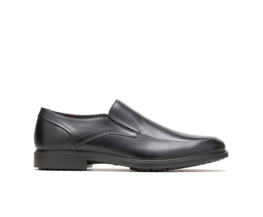 Men Slip-Ons | Hush Puppies Turner Mt Slip-On Black Wp Leather