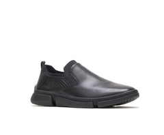 Men Sneakers | Hush Puppies Bennet Plain Toe Slip-On Black Leather