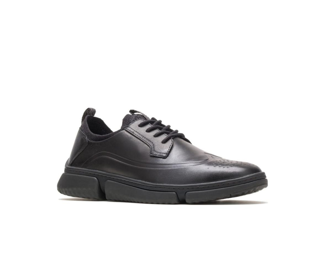 Men Sneakers | Hush Puppies Bennet Wingtip Oxford Black Leather