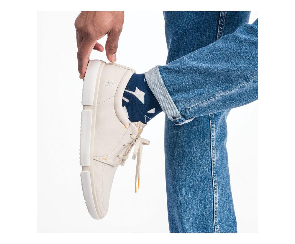 Men Sneakers | Hush Puppies Briggs Plain Toe Oxford Frost Grey Textile