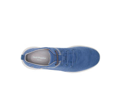 Men Sneakers | Hush Puppies Cooper Lace Up Deep Sea Blue Knit