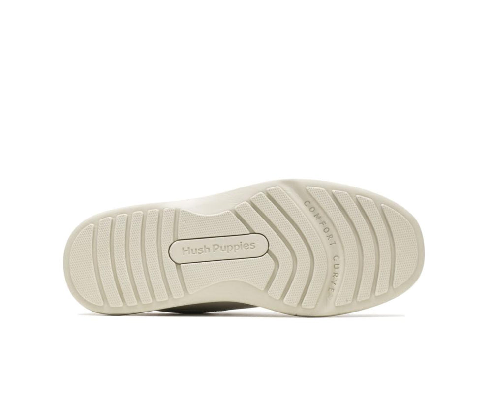 Men Walking Shoes | Hush Puppies Gil Sport White Leather