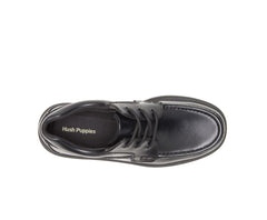 Men Walking Shoes | Hush Puppies Gus Black Leather