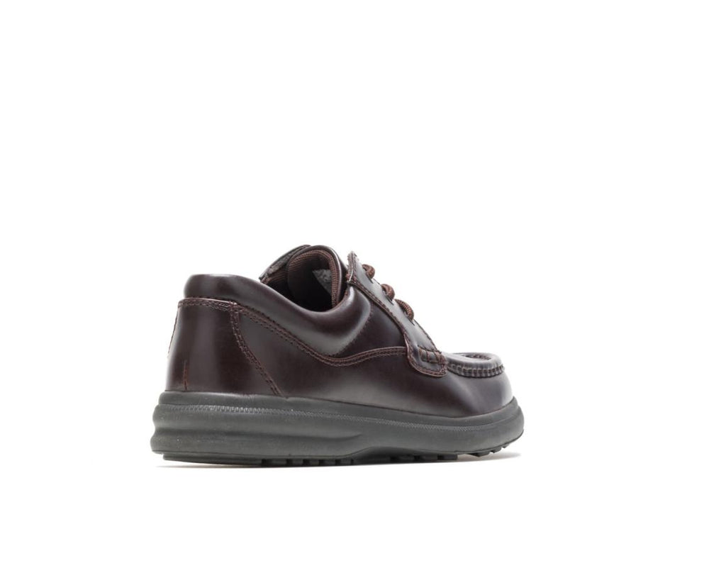 Men Walking Shoes | Hush Puppies Gus Dark Brown Pull-up Leather