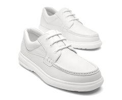 Men Walking Shoes | Hush Puppies Gus White Leather