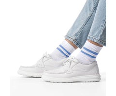 Men Walking Shoes | Hush Puppies Gus White Leather