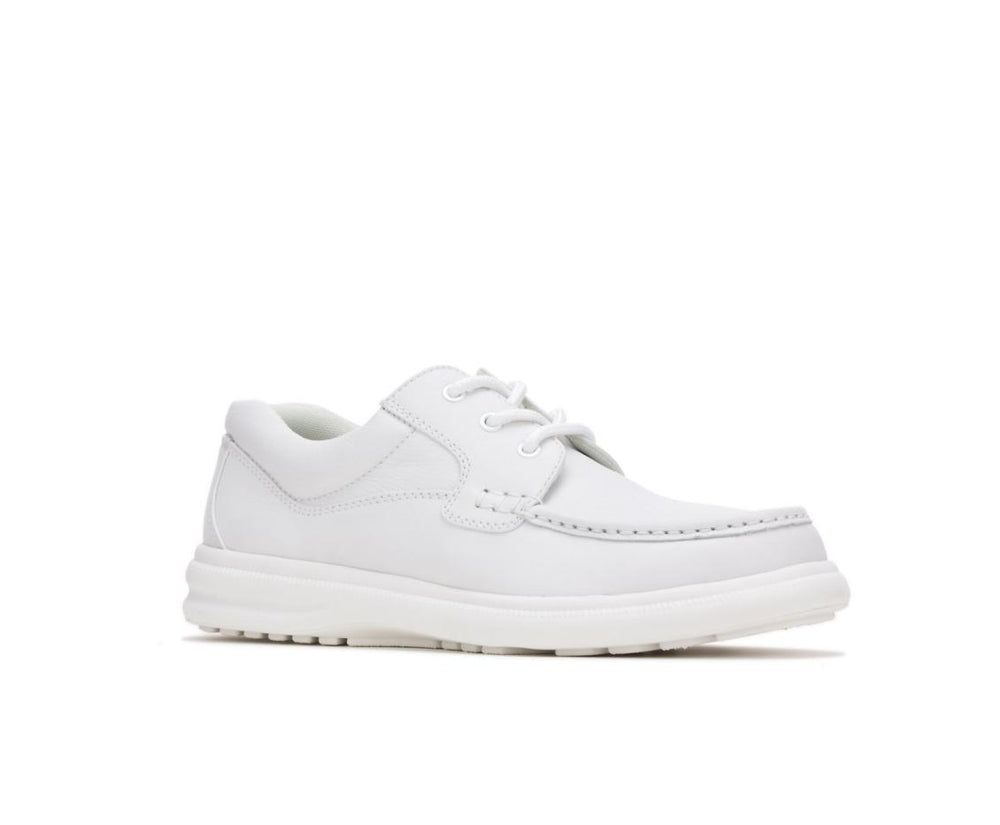 Men Walking Shoes | Hush Puppies Gus White Leather