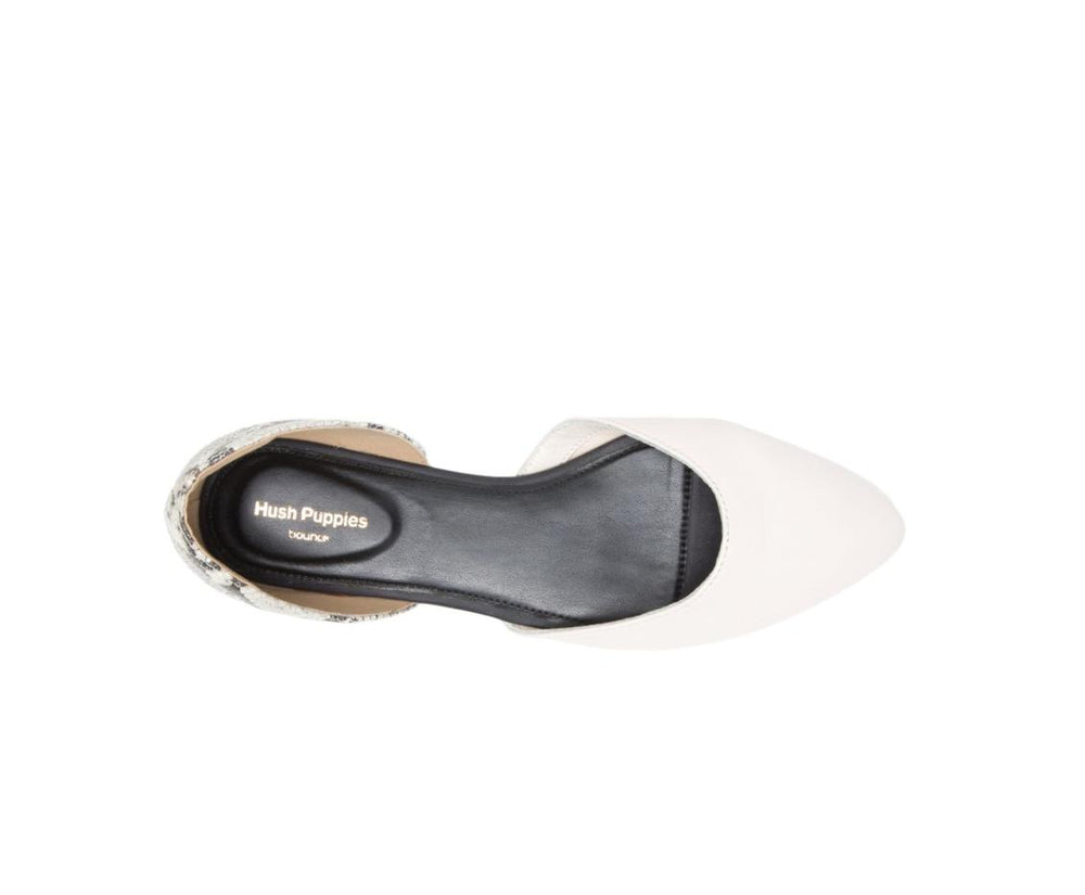 Women Flats & Slip-Ons | Hush Puppies Sadie D'Orsay Ivorysnake Leather