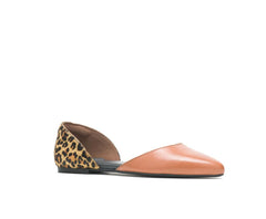Women Flats & Slip-Ons | Hush Puppies Sadie D'Orsay Tan Leathercheetah