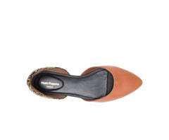 Women Flats & Slip-Ons | Hush Puppies Sadie D'Orsay Tan Leathercheetah
