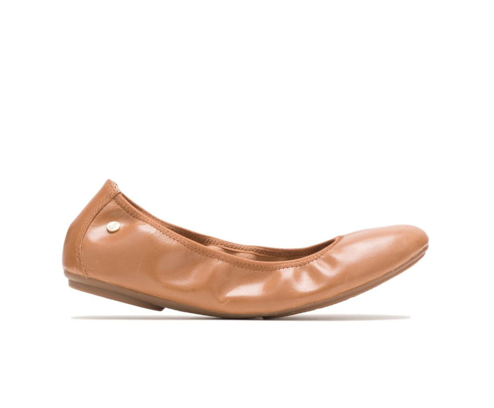 Women Flats & Slip-Ons | Hush Puppies Chaste Ballet Cognac Leather