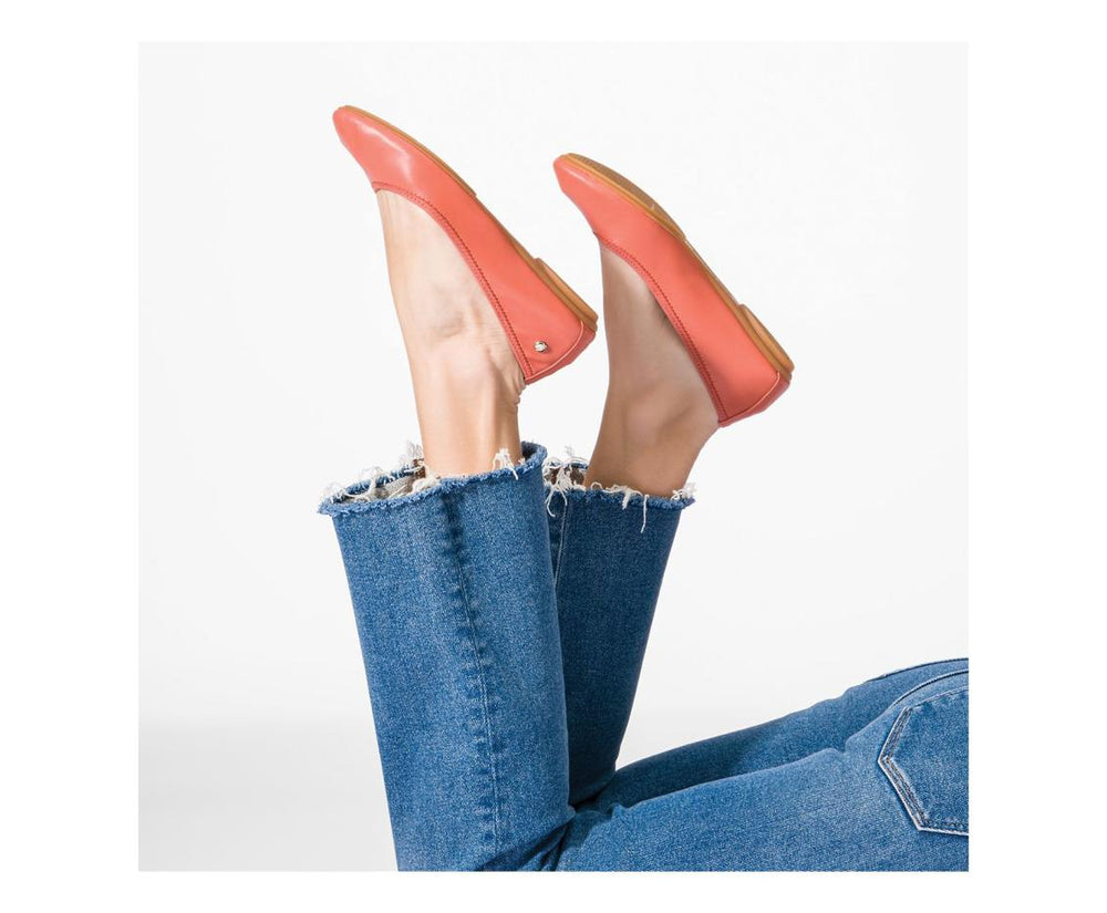 Women Flats & Slip-Ons | Hush Puppies Chaste Ballet Ginger Spice Leather