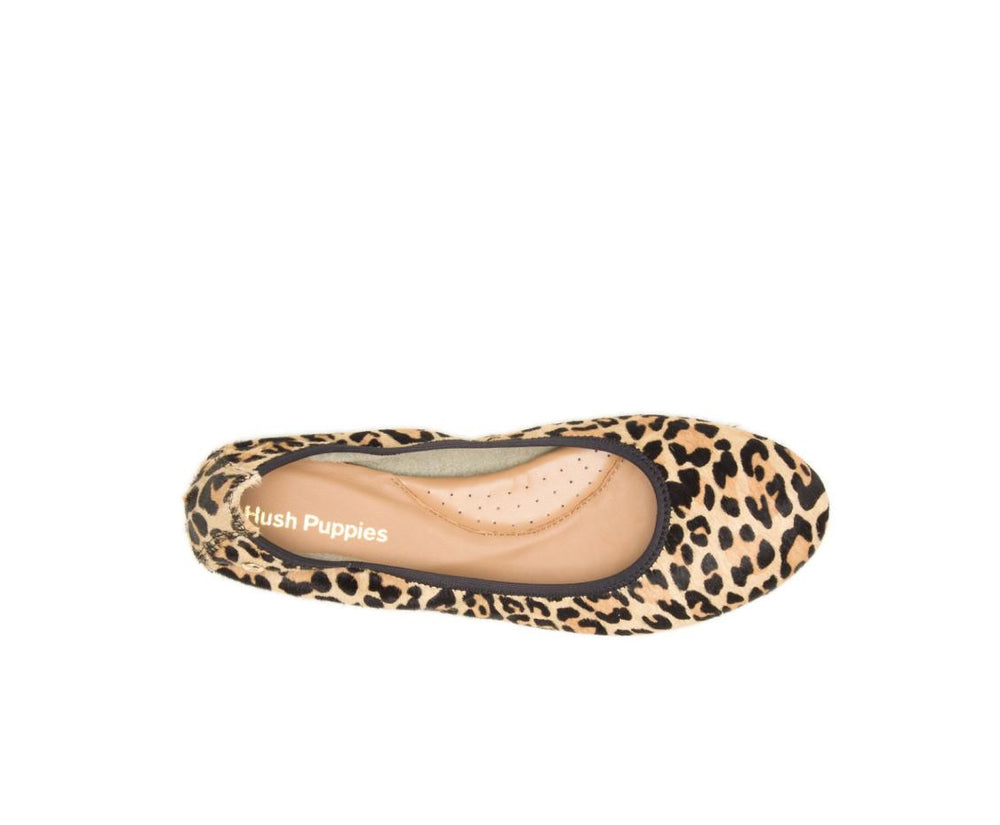 Women Flats & Slip-Ons | Hush Puppies Chaste Ballet Leopard Calf Hair