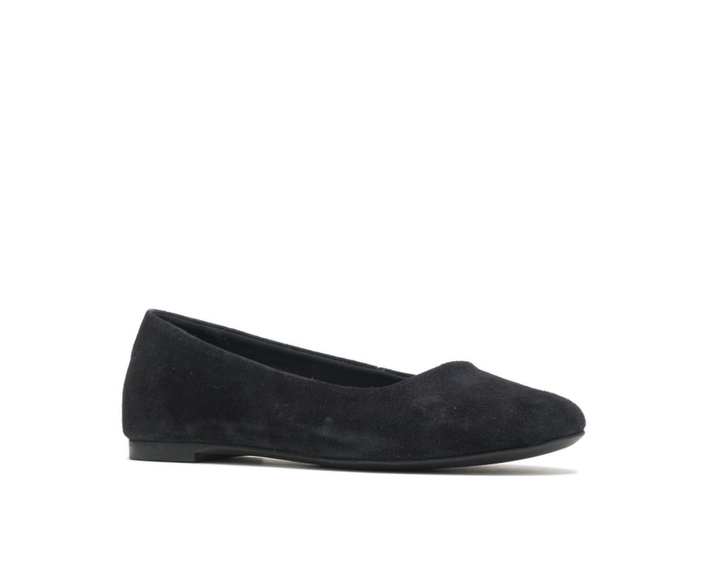 Women Flats & Slip-Ons | Hush Puppies Kendal Ballet Perfect Fit Black Suede