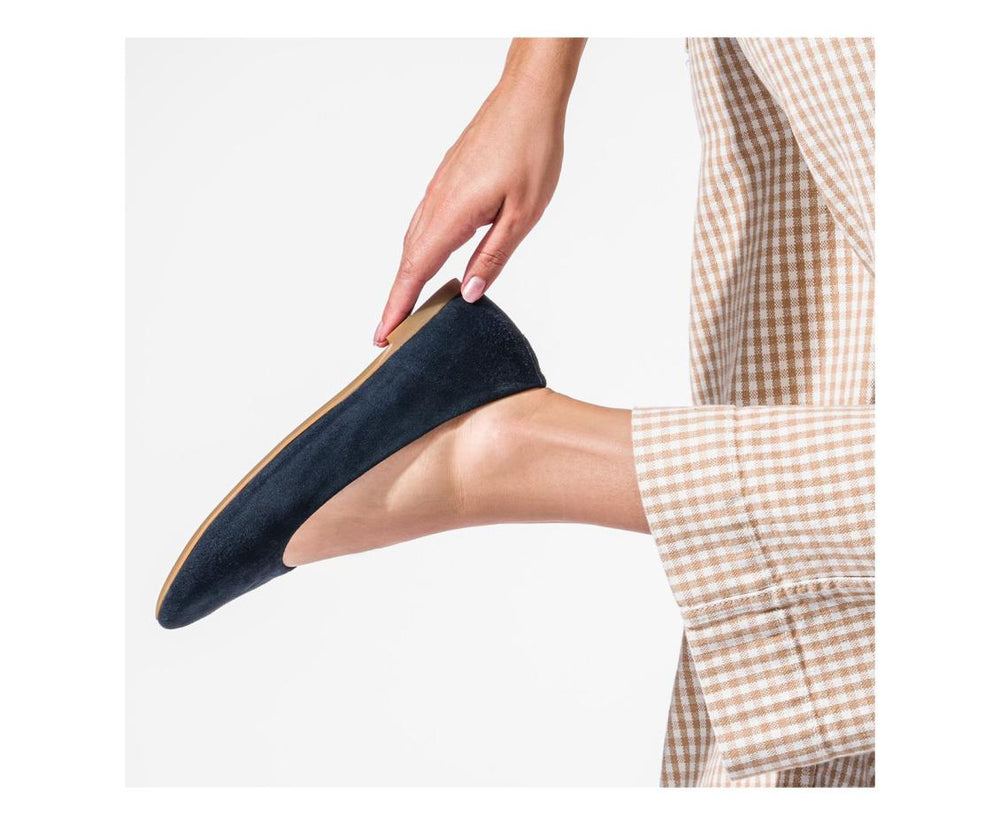 Women Flats & Slip-Ons | Hush Puppies Kendal Ballet Perfect Fit Black Suede