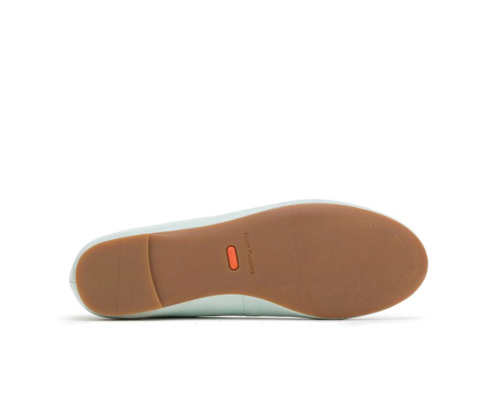 Women Flats & Slip-Ons | Hush Puppies Kendal Ballet Perfect Fit Pale Blue Leather