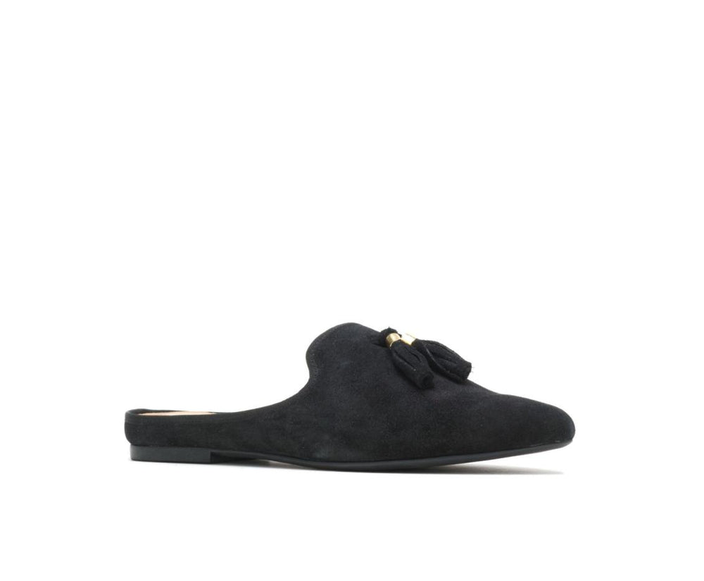 Women Flats & Slip-Ons | Hush Puppies Sadie Tassel Mule Black Suede