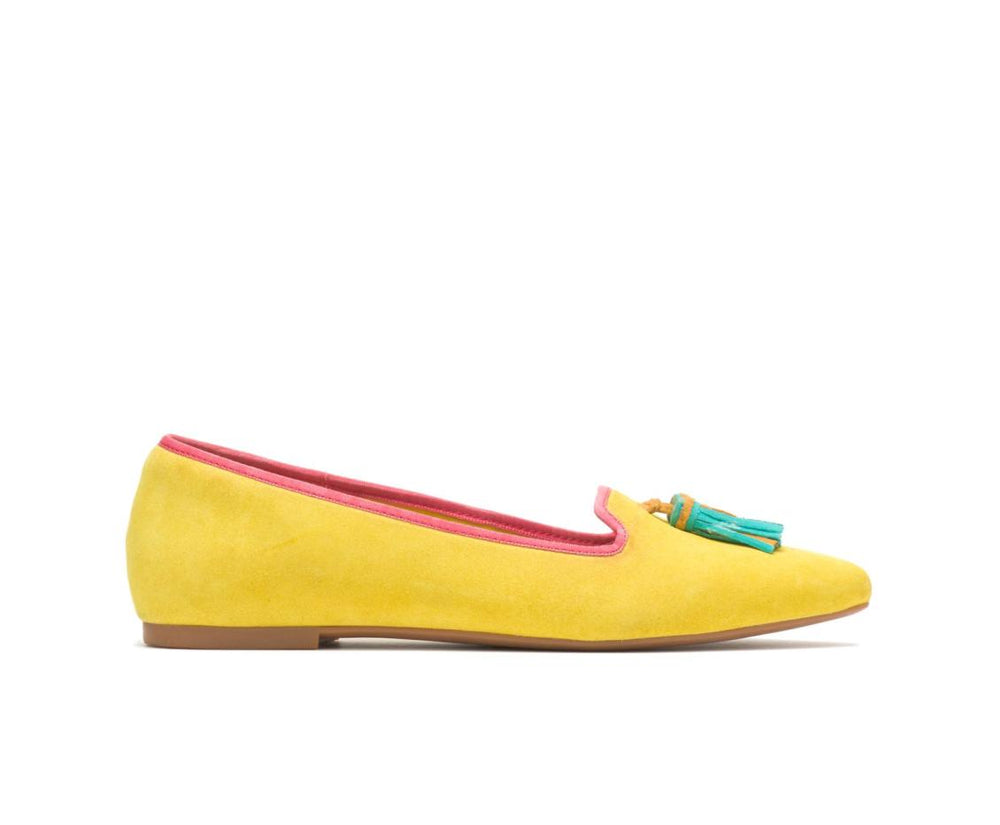 Women Flats & Slip-Ons | Hush Puppies Sadie Tassel Slip-On Sun Yellow Suede