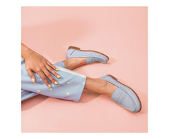 Women Flats & Slip-Ons | Hush Puppies Wren Loafer Blue Dusk Suede