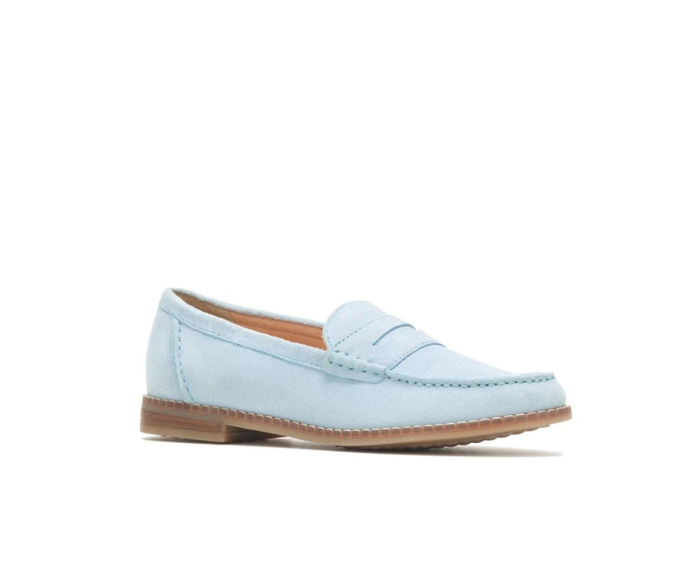 Women Flats & Slip-Ons | Hush Puppies Wren Loafer Blue Dusk Suede