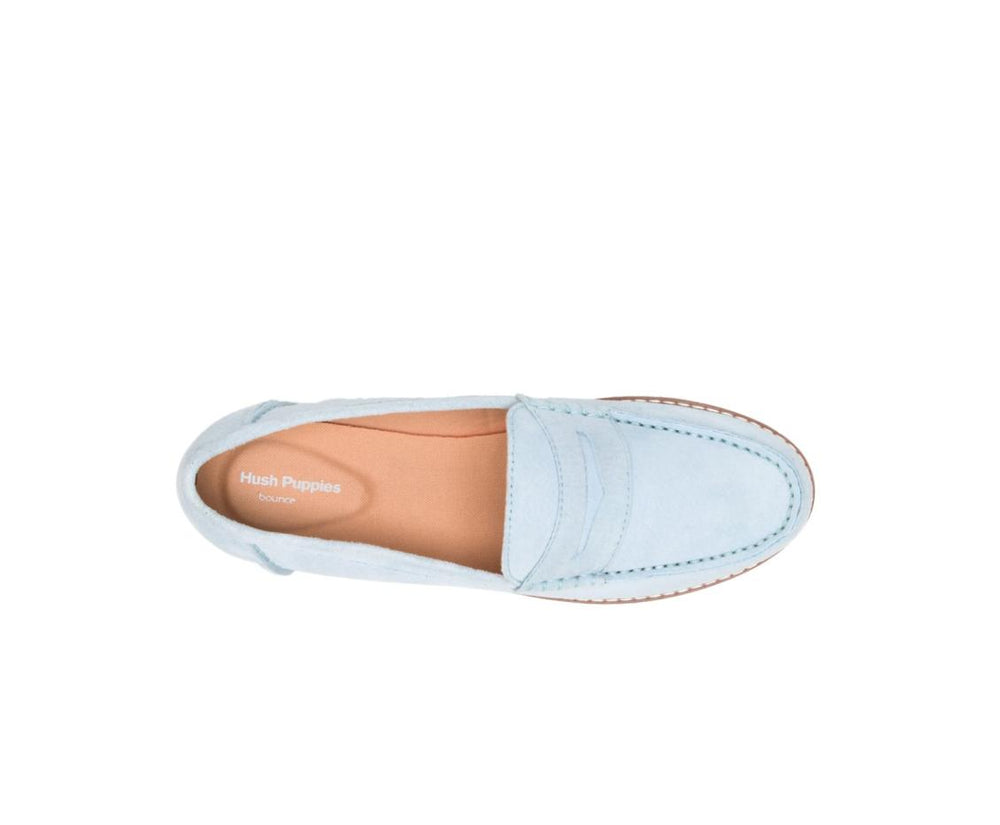 Women Flats & Slip-Ons | Hush Puppies Wren Loafer Blue Dusk Suede