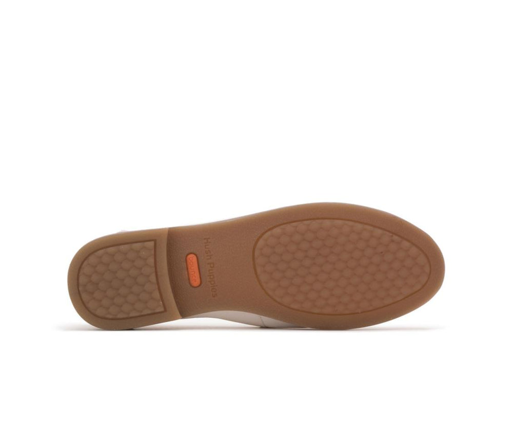 Women Loafers | Hush Puppies Wren Loafer Perfect Fit Ivory Leather