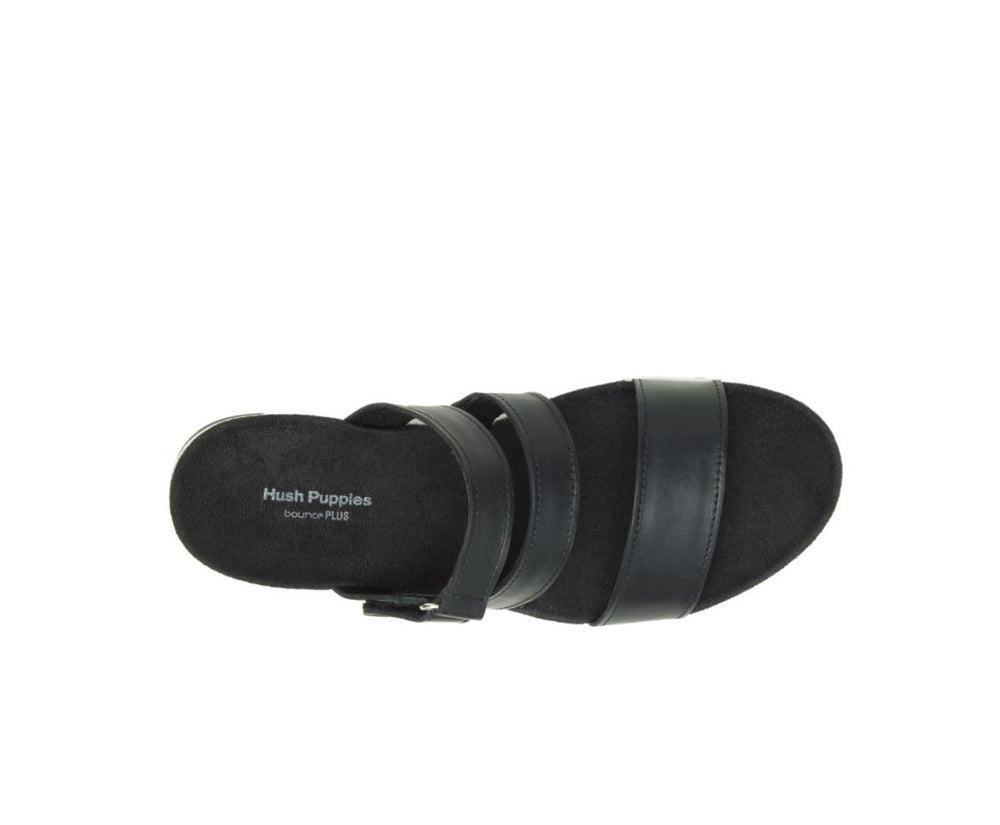 Women Sandals | Hush Puppies Andi Slide Black Leather