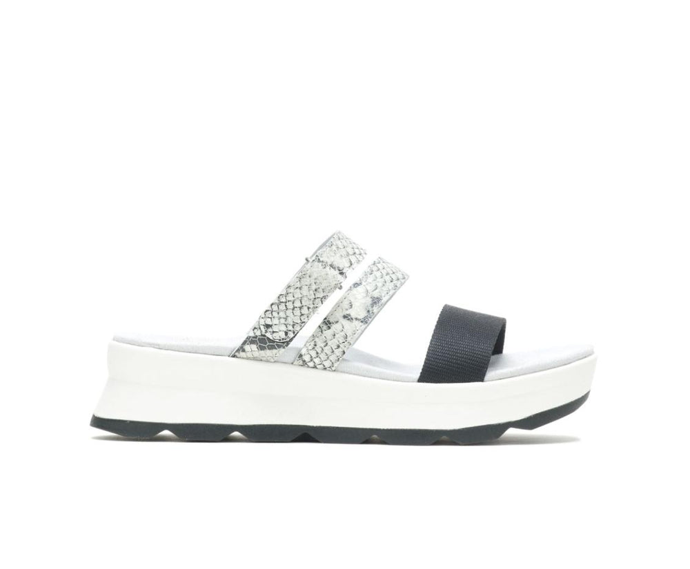 Women Sandals | Hush Puppies Andi Slide Snake Leatherblack