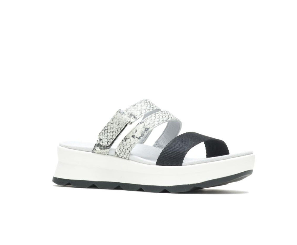 Women Sandals | Hush Puppies Andi Slide Snake Leatherblack