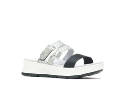 Women Sandals | Hush Puppies Andi Slide Snake Leatherblack