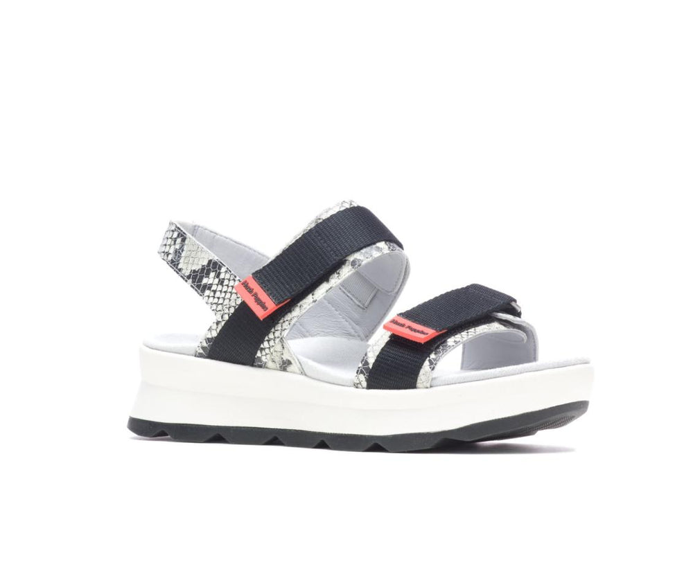 Women Sandals | Hush Puppies Andi Slingback Sandal Snake Leatherblack