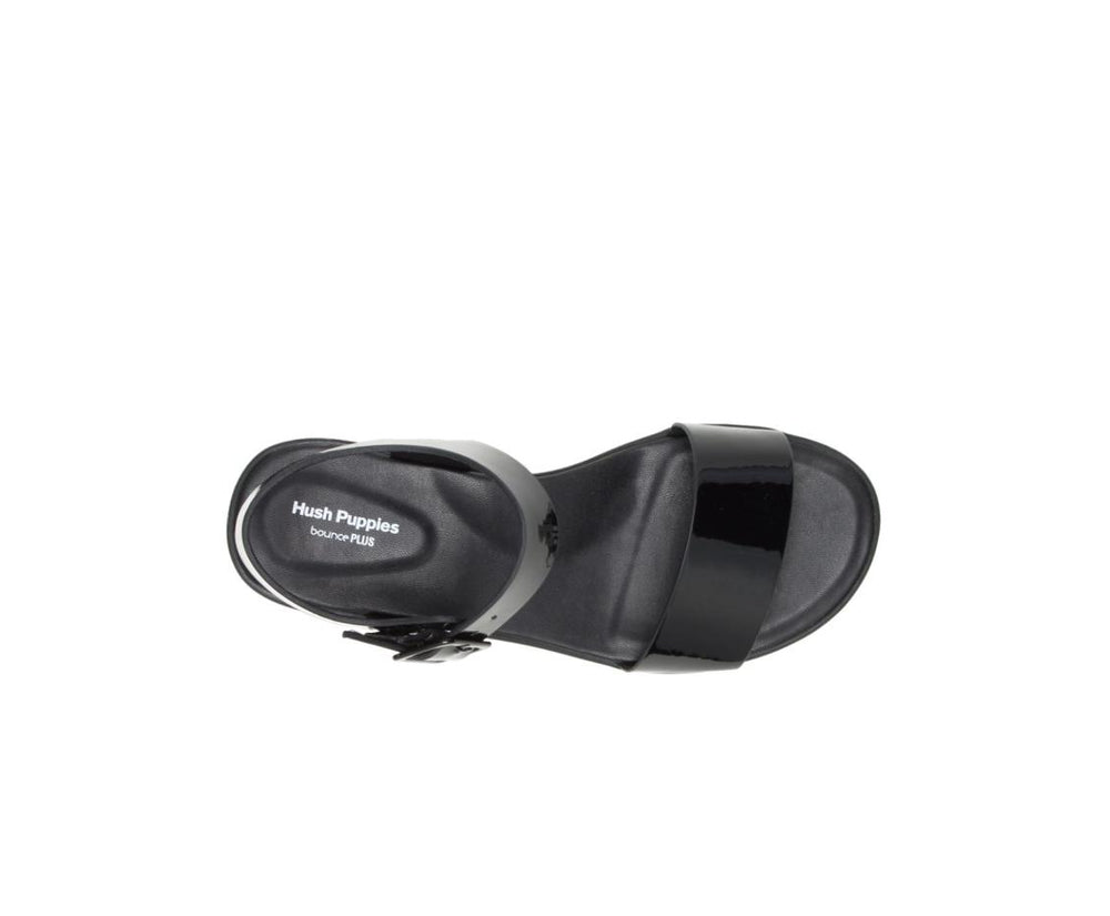 Women Sandals | Hush Puppies Brite Jells Quarter Strap Sandal Black