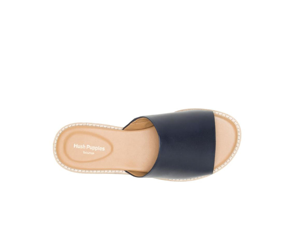 Women Sandals | Hush Puppies Lexi Slide Navy Leather