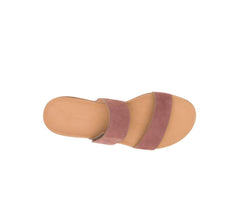 Women Sandals | Hush Puppies Lilly 2 Band Slide Cognac Nubuck
