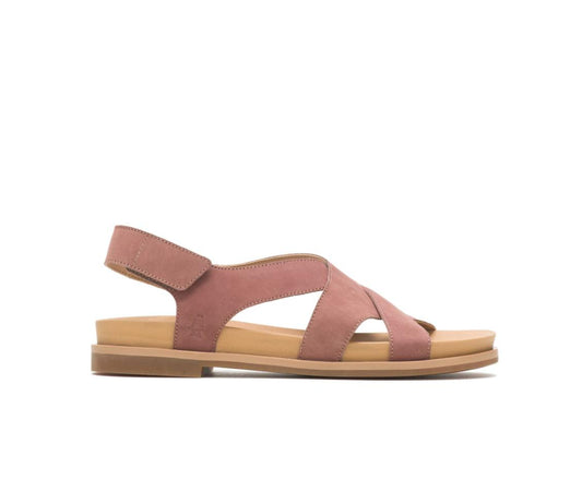 Women Sandals | Hush Puppies Lilly Criss Cross Sandal Cognac Nubuck
