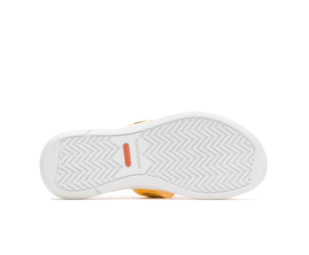 Women Sandals | Hush Puppies Willa Knit Slide Goldenrod Leather