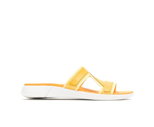 Women Sandals | Hush Puppies Willa Knit Slide Goldenrod Leather