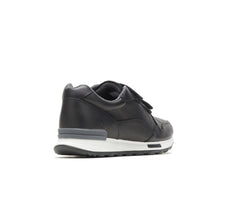 Women Sneakers | Hush Puppies Jenna 2Strap Jogger Black Leather