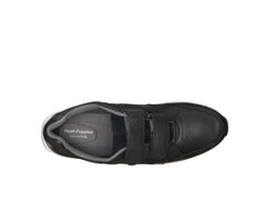 Women Sneakers | Hush Puppies Jenna 2Strap Jogger Black Leather